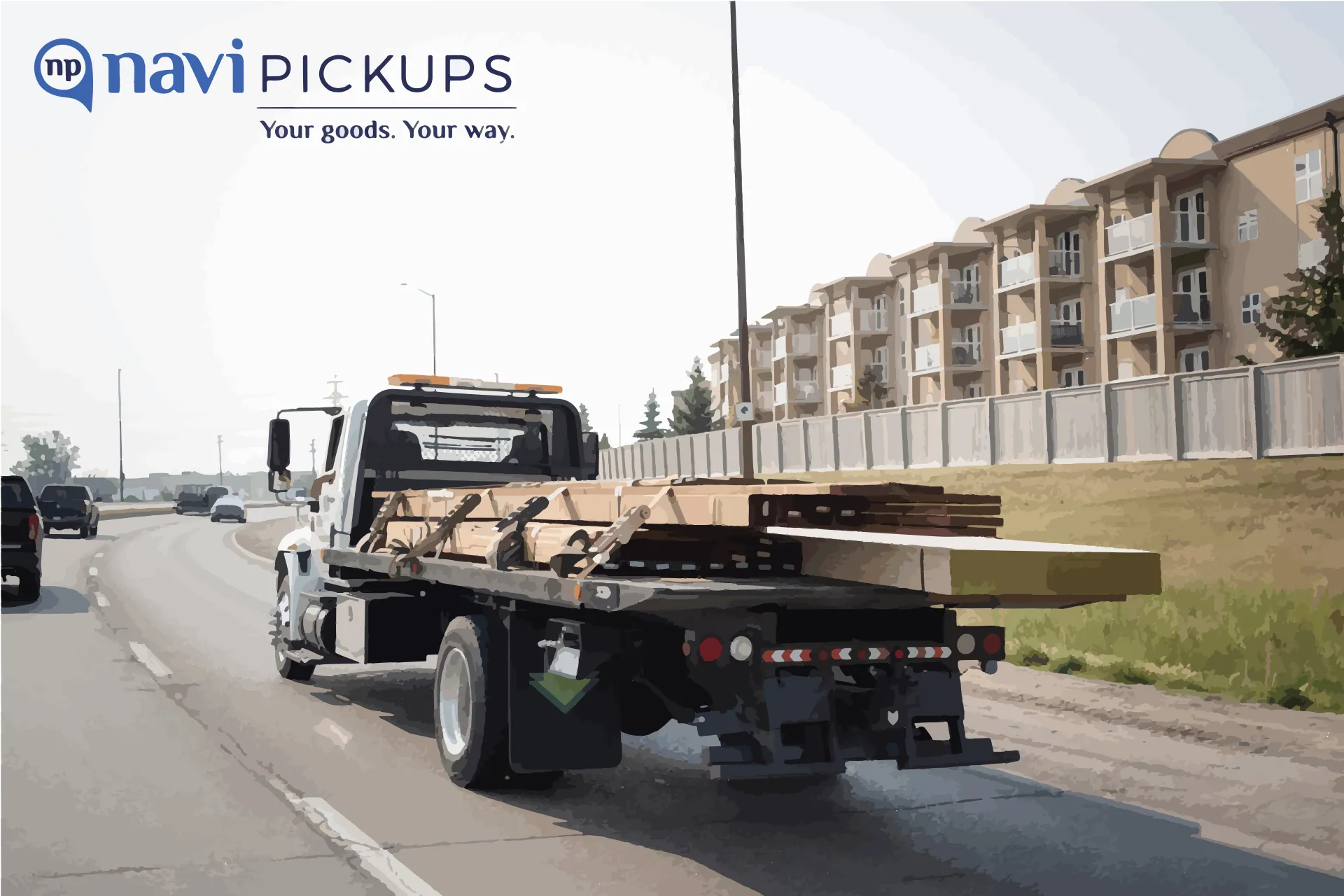 Flatbed truck transport